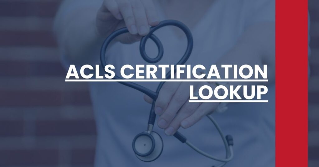 ACLS Certification Lookup Feature Image